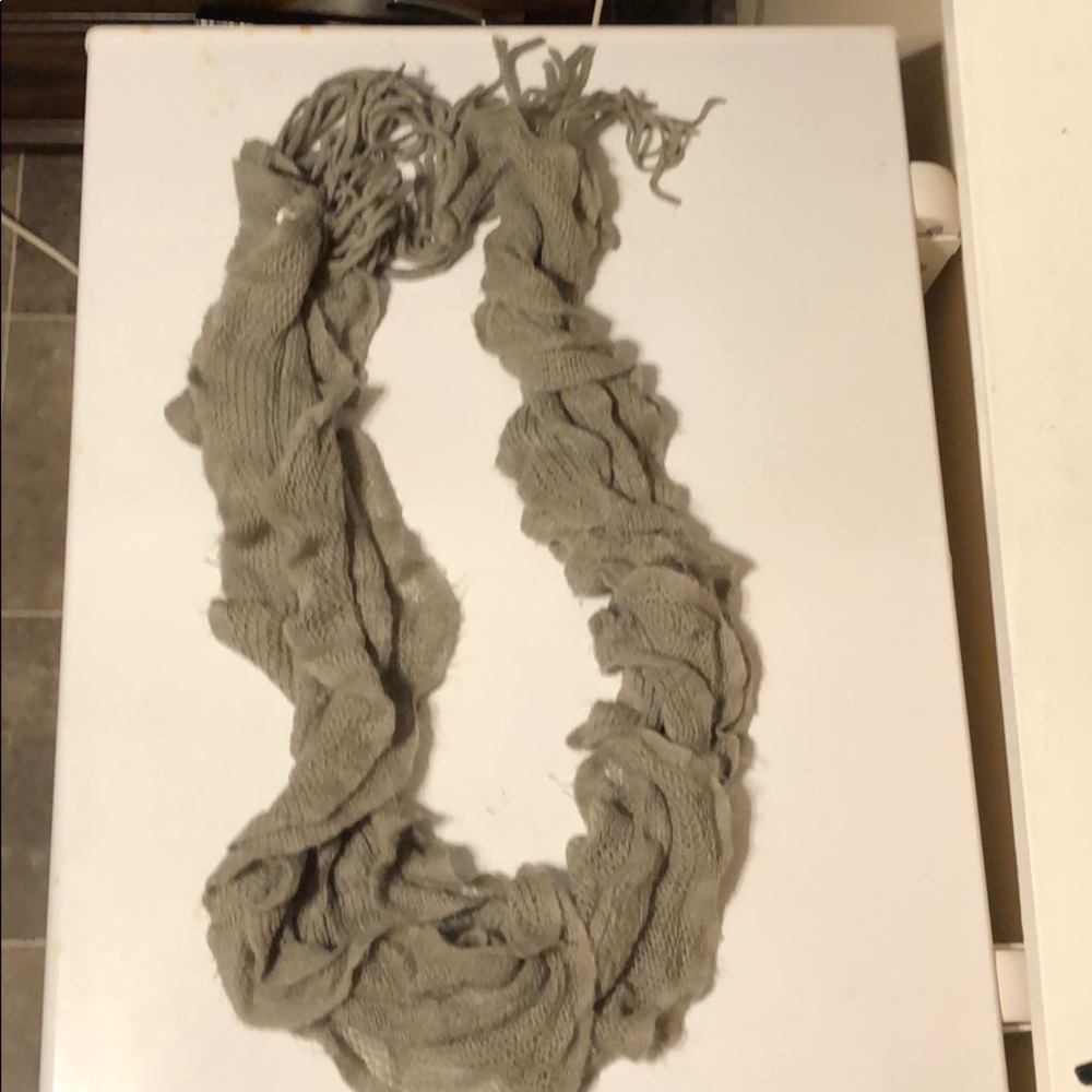 Winter time ruffle scarf